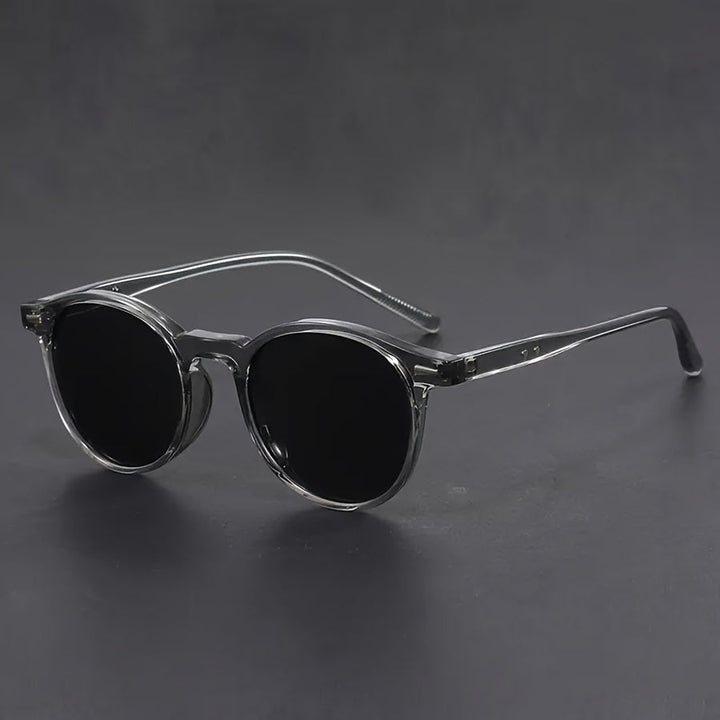 Occhiali da sole per uomini RetroView – Occhiali rotondi in tartaruga con montatura leggera