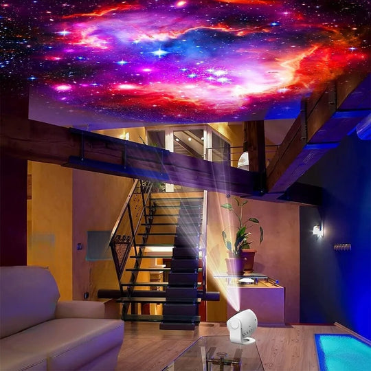GalaxieLicht™ Proiettore di cielo stellato | Planetario LED 360° | Modalità musica, Bluetooth e telecomando