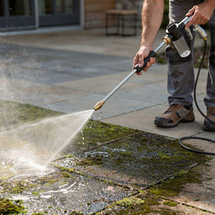 Pulitore ad alta pressione per tubo da giardino | Accessorio pulitore ad alta pressione | Attrezzature per la pulizia | Strahlio