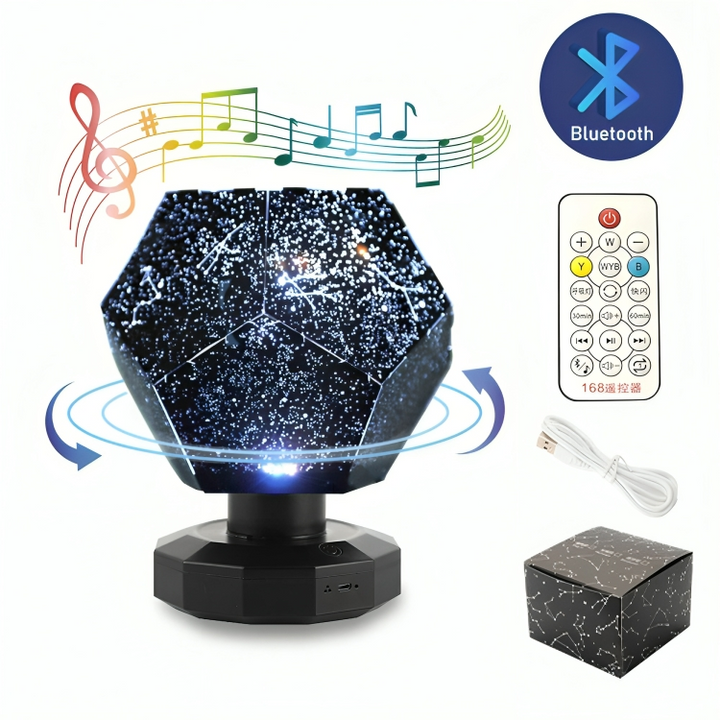 Proiettore LED Cielo Stellato | Controllo Musicale Bluetooth | 3 Colori &amp; Telecomando