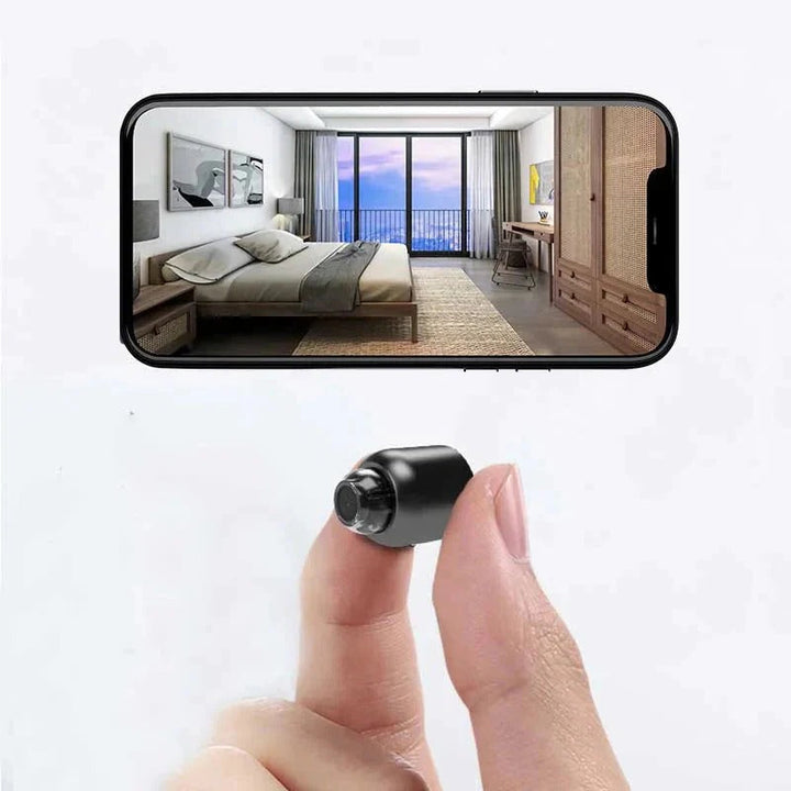 Mini Telecamera WiFi 1080P Visione Notturna Notifiche di Movimento Controllo Remoto Installazione App Semplice Sicurezza Domestica 2025