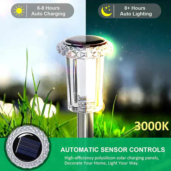 SonnenGlühen™ Lampada da giardino solare per esterni (1 + 1 gratis)
