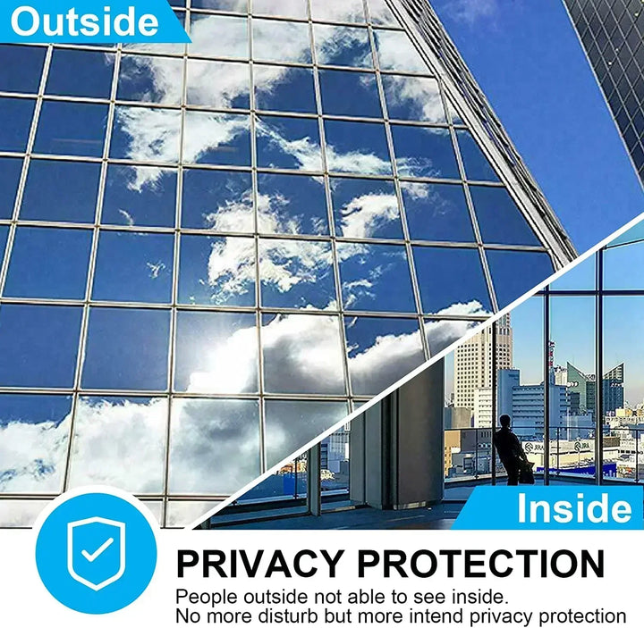 Pellicola Finestra Riflettente – Stanze Fresche e Privacy