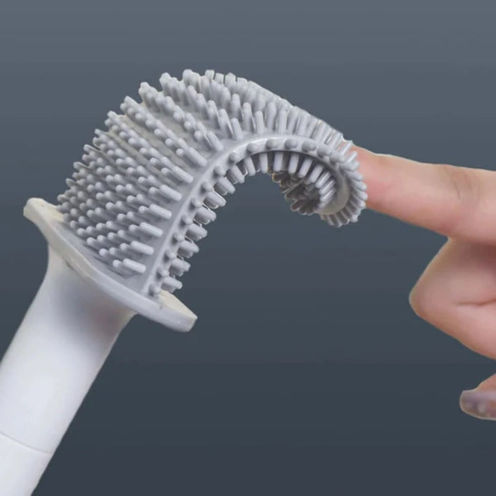 Spazzola per Toilette in Silicone Pulito