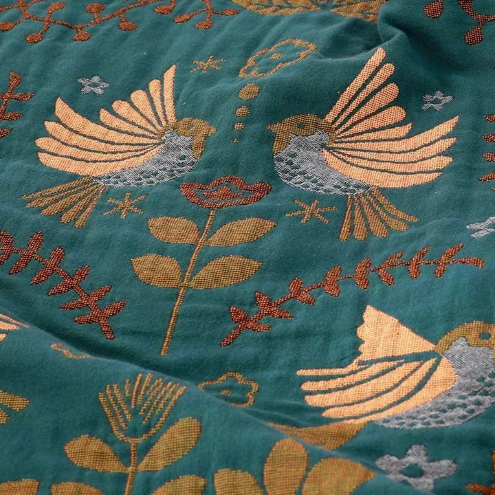 Coperta reversibile in stile scandinavo | Coperta in 100% cotone