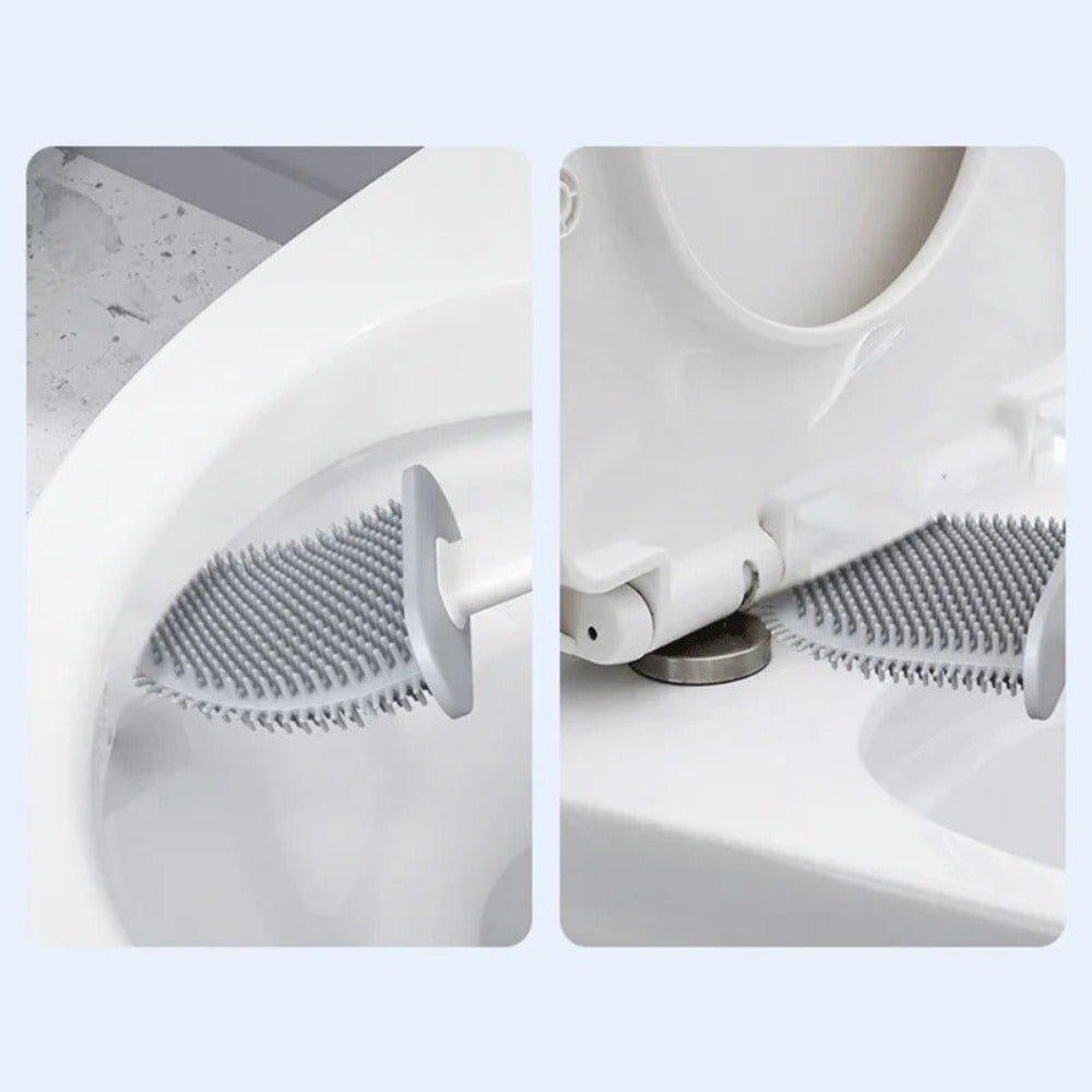 Spazzola per Toilette in Silicone Pulito