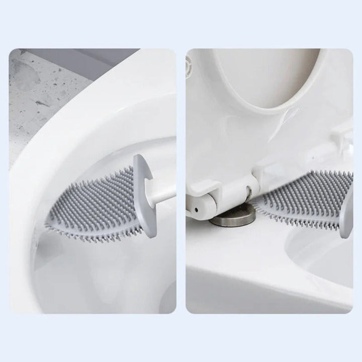 Spazzola per Toilette in Silicone Pulito