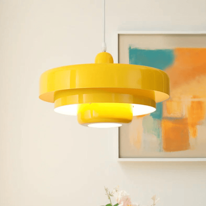 TRILORA – Elegante lampadario a tre livelli in colori macaron