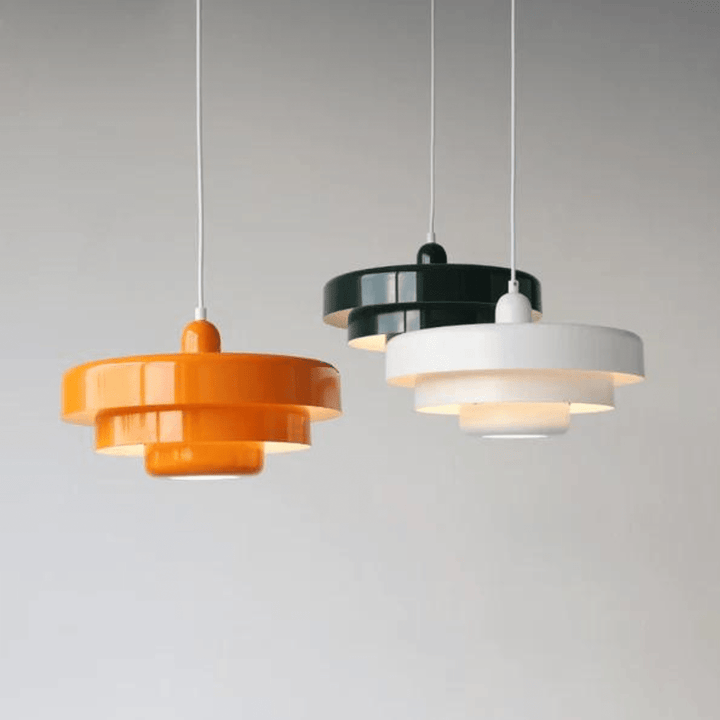 TRILORA – Elegante lampadario a tre livelli in colori macaron