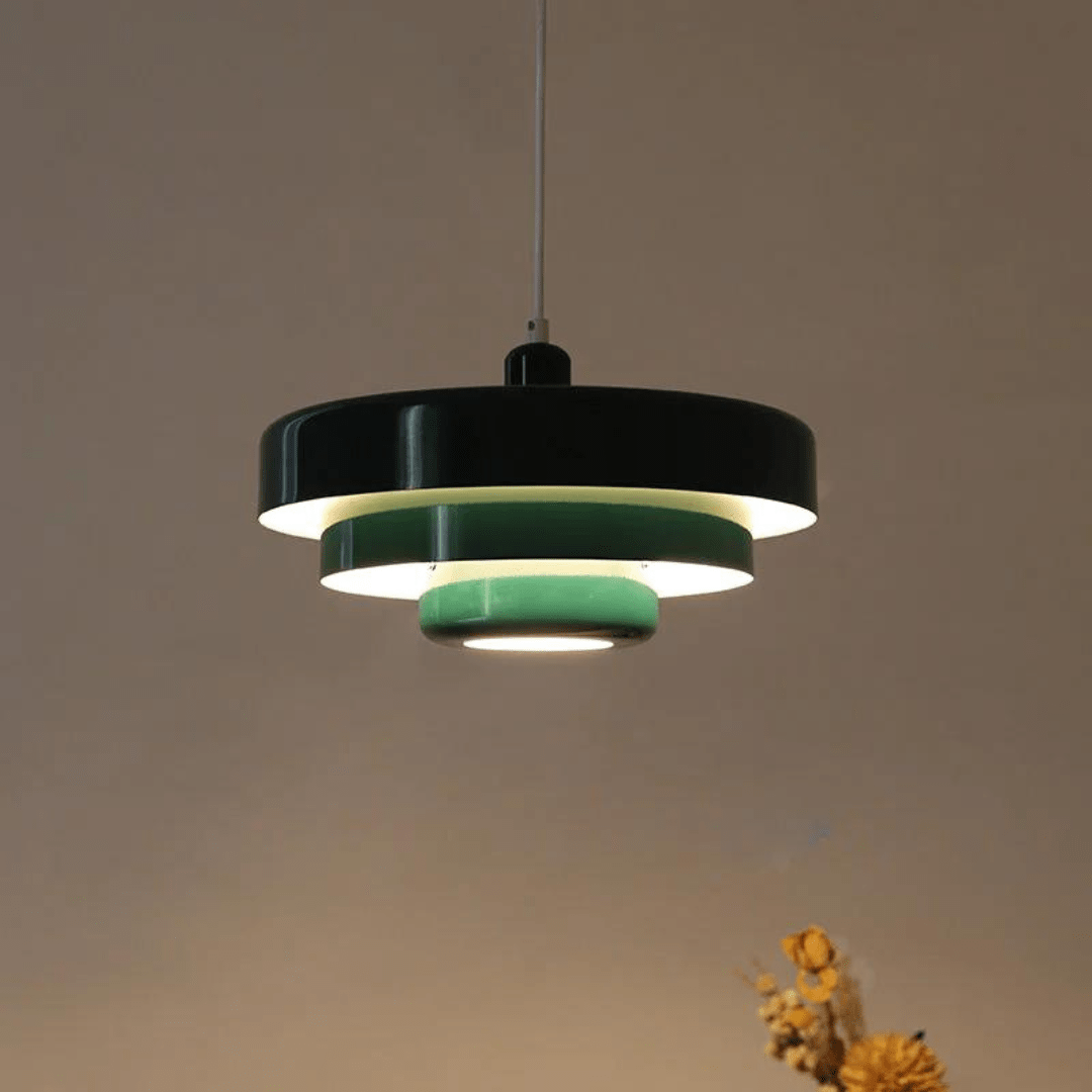TRILORA – Elegante lampadario a tre livelli in colori macaron