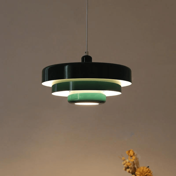 TRILORA – Elegante lampadario a tre livelli in colori macaron