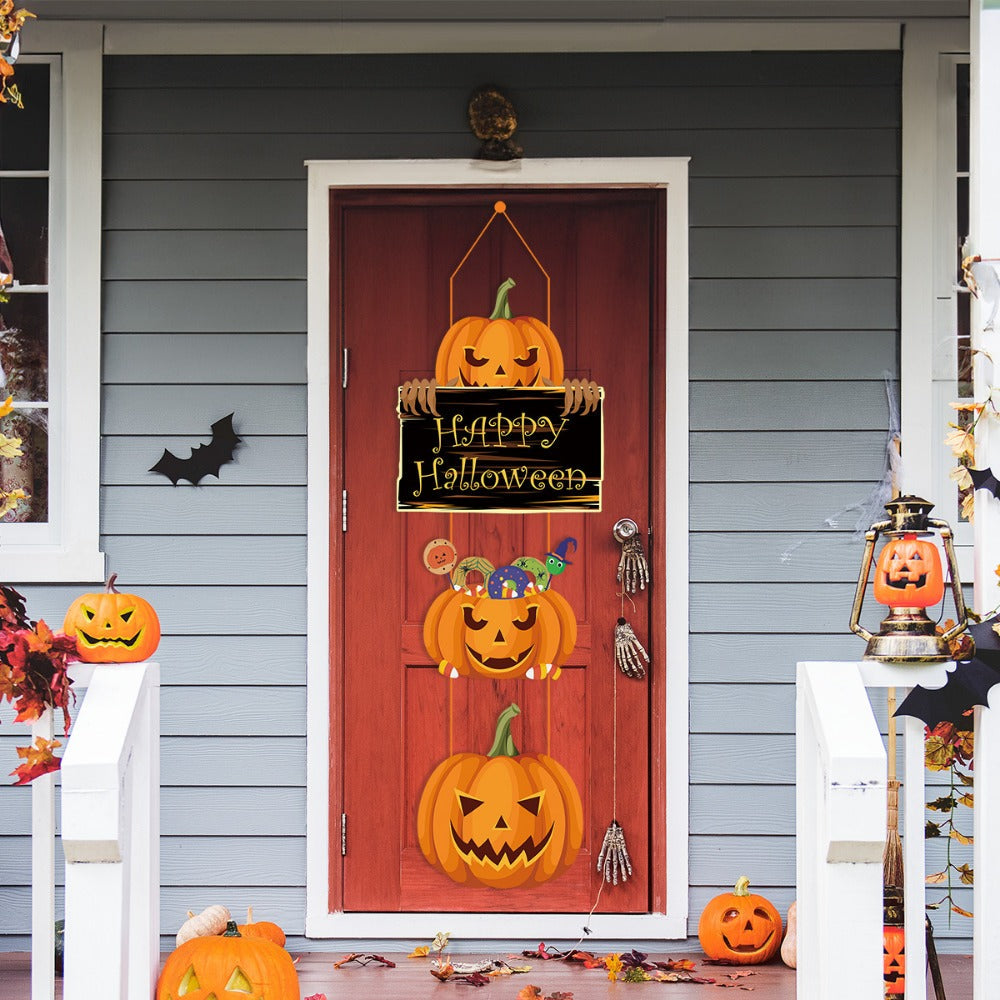 GespenstischesWillkommen™ Set di Pannelli per Porta Halloween - 3/10 pezzi