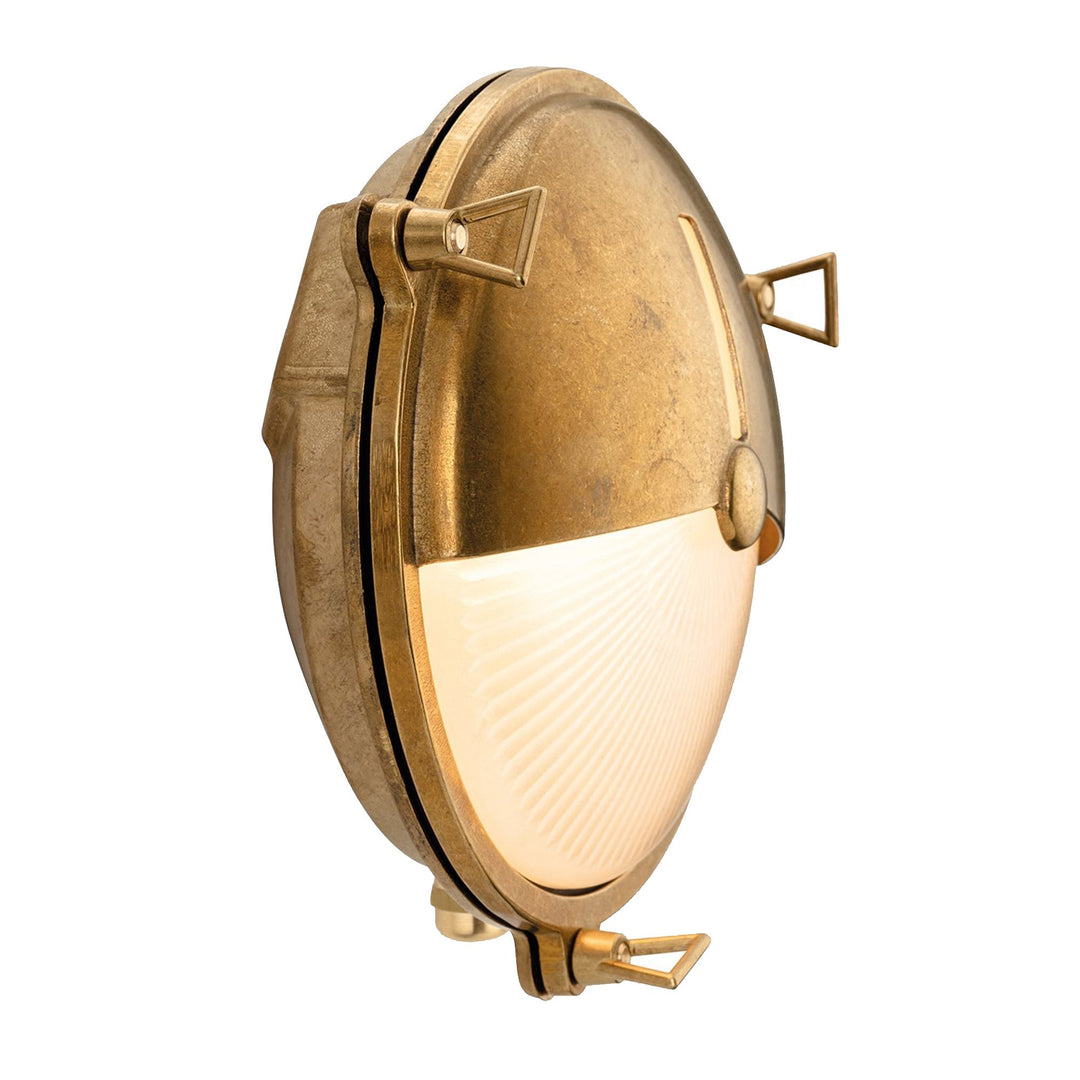 Lampada da Parete Mariner in Ottone Massiccio