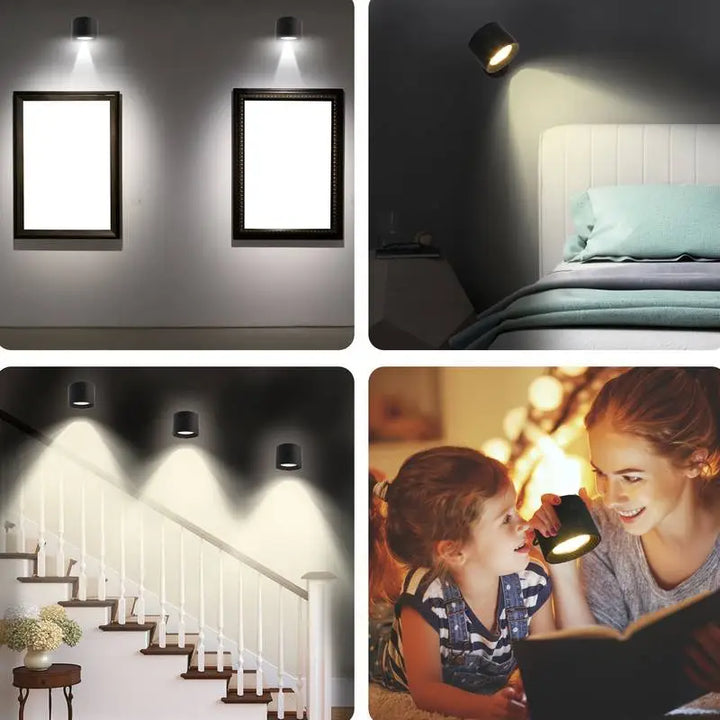 GlühendesWunder™ Lampada LED senza fili 360° | Luce ambiente e controllo tattile | Ricaricabile e design moderno