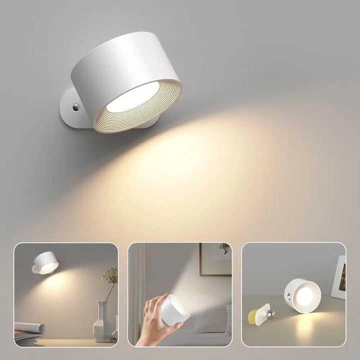 GlühendesWunder™ Lampada LED senza fili 360° | Luce ambiente e controllo tattile | Ricaricabile e design moderno