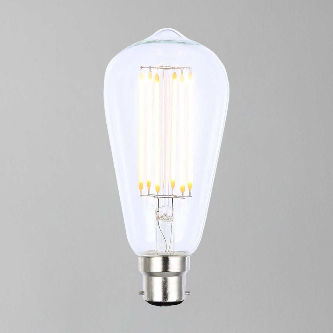 500lm ST64 2200k Lampadina LED Filamento Dimmerabile B22 (equivalente a 40w)
