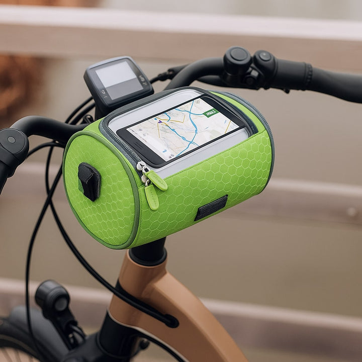 Borsa da manubrio per bicicletta | Borsa impermeabile per bicicletta con schermo touch | Tourix