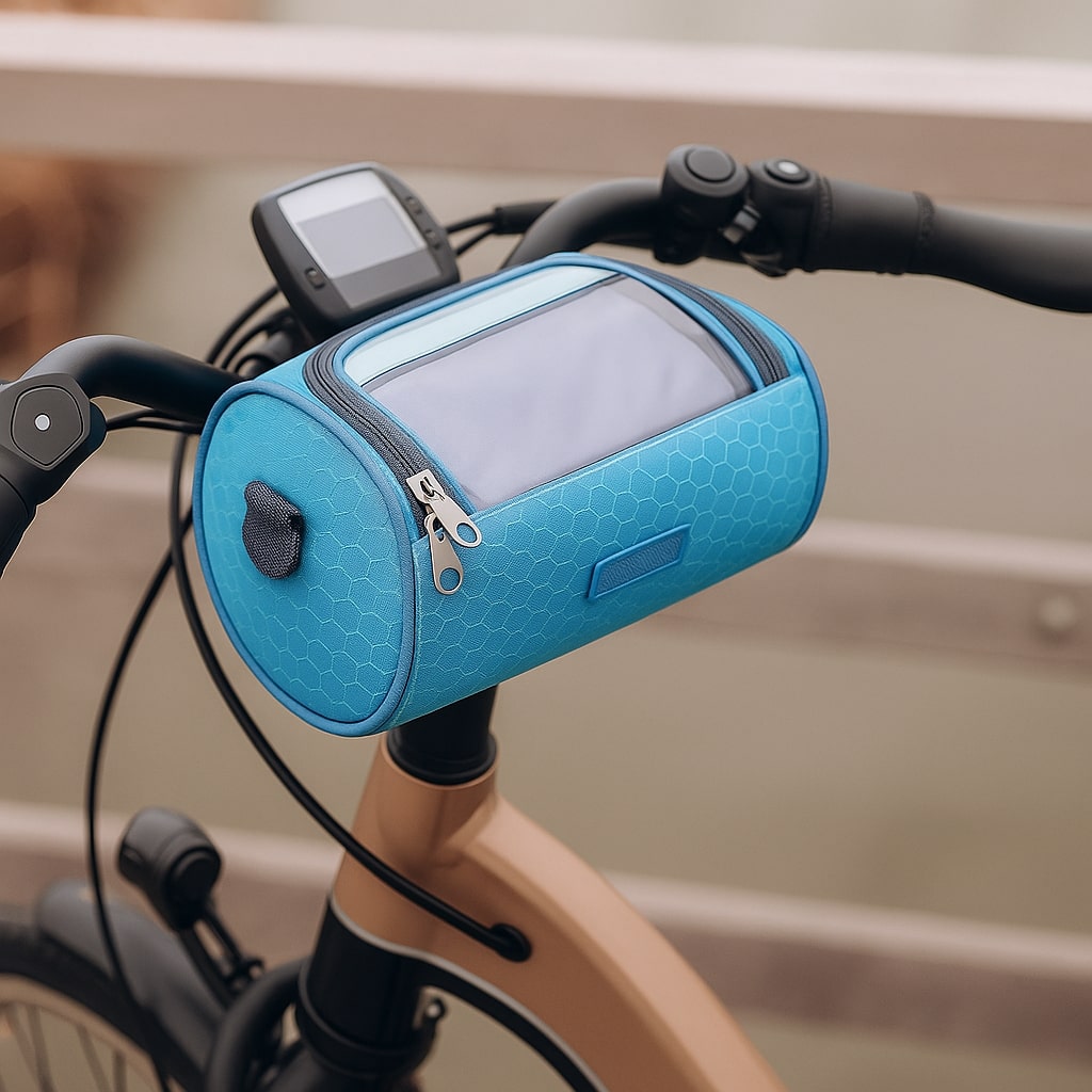 Borsa da manubrio per bicicletta | Borsa impermeabile per bicicletta con schermo touch | Tourix