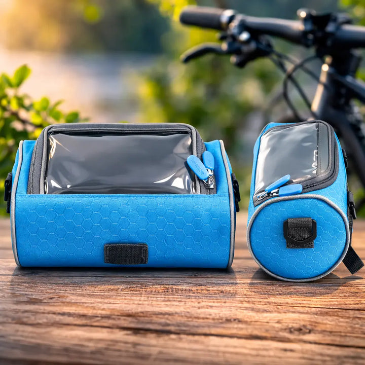 Borsa da manubrio per bicicletta | Borsa impermeabile per bicicletta con schermo touch | Tourix
