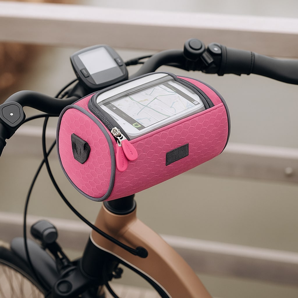 Borsa da manubrio per bicicletta | Borsa impermeabile per bicicletta con schermo touch | Tourix