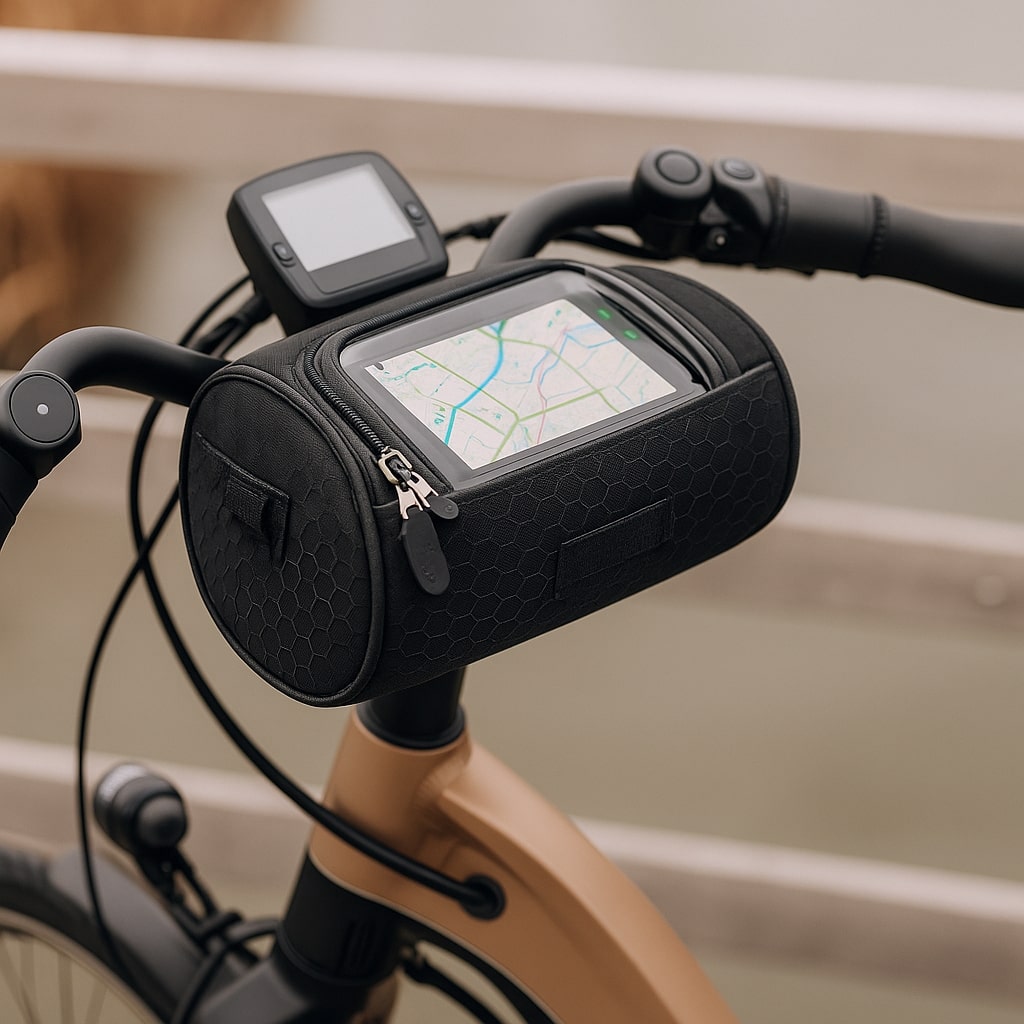 Borsa da manubrio per bicicletta | Borsa impermeabile per bicicletta con schermo touch | Tourix