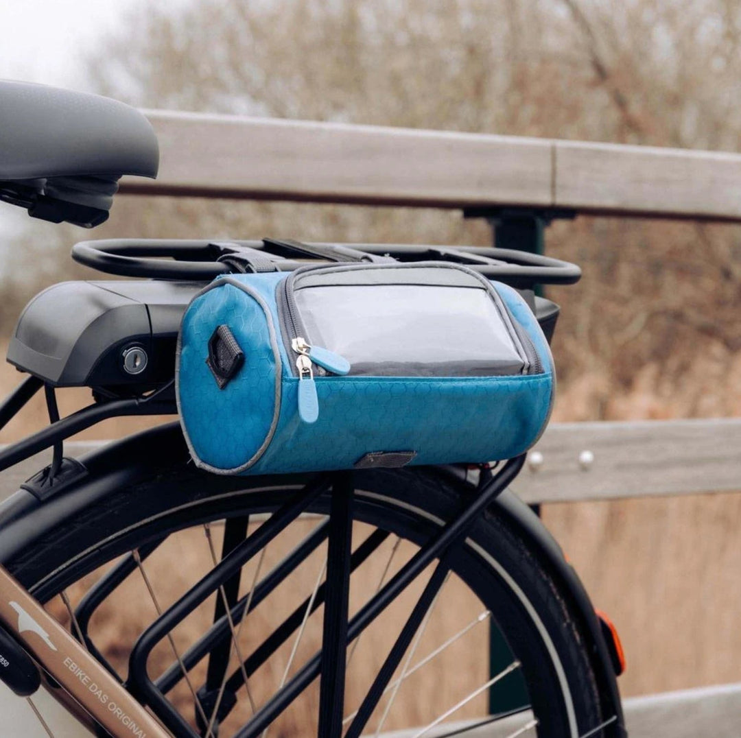 Borsa da manubrio per bicicletta | Borsa impermeabile per bicicletta con schermo touch | Tourix