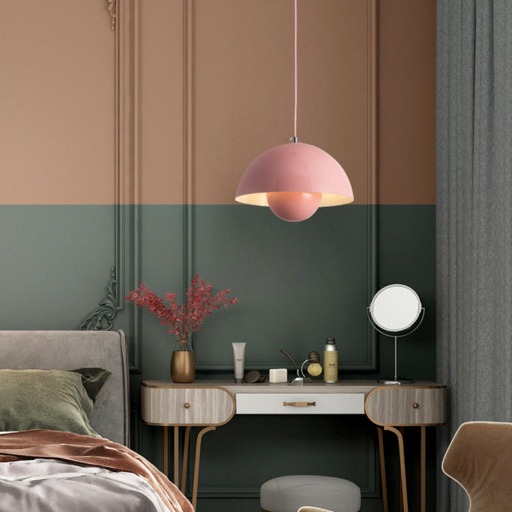 Lumina: Lampada a sospensione scandinava moderna con lampadine LED colorate