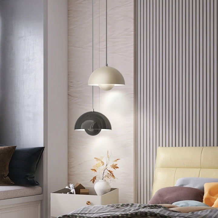 Lumina: Lampada a sospensione scandinava moderna con lampadine LED colorate