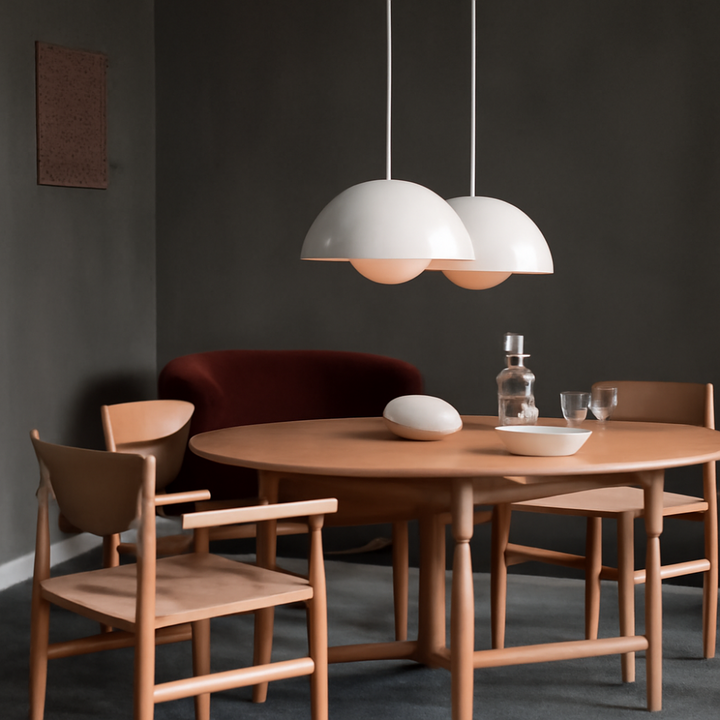 Lumina: Lampada a sospensione scandinava moderna con lampadine LED colorate