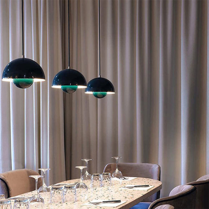 Lumina: Lampada a sospensione scandinava moderna con lampadine LED colorate