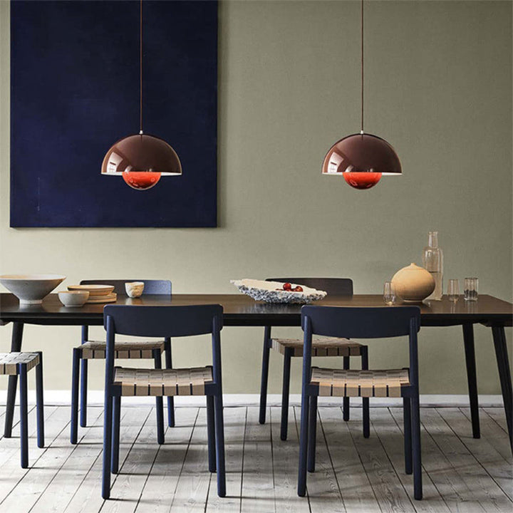Lumina: Lampada a sospensione scandinava moderna con lampadine LED colorate