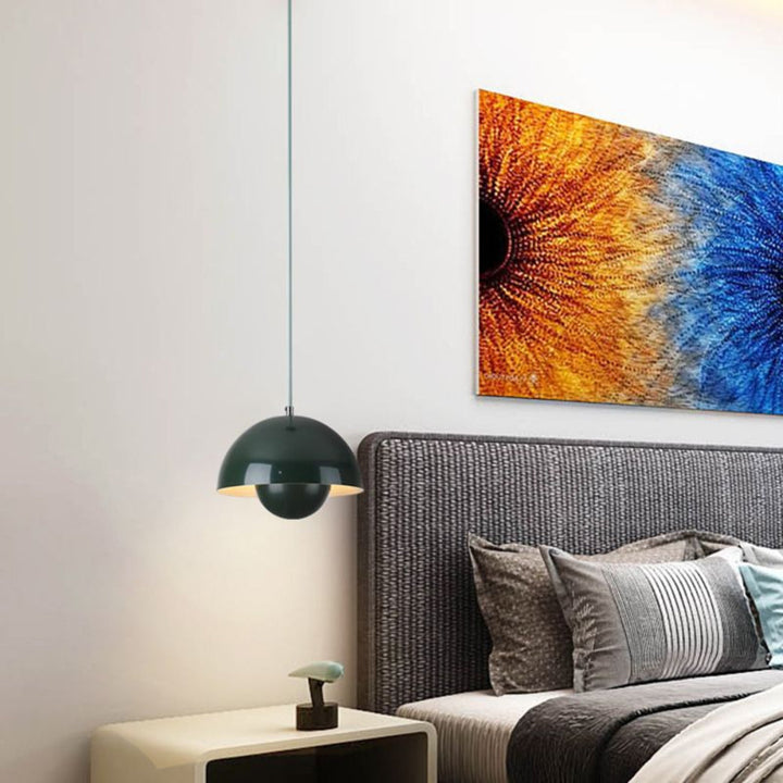 Lumina: Lampada a sospensione scandinava moderna con lampadine LED colorate