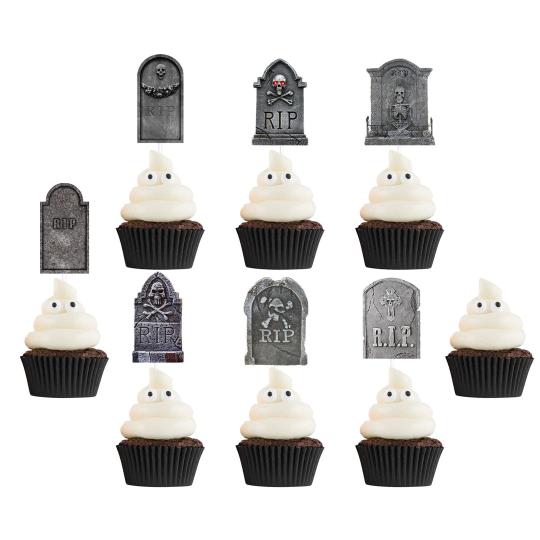 GespenstischeAufsätze™ Decorazioni per Cupcake Halloween Tombcake