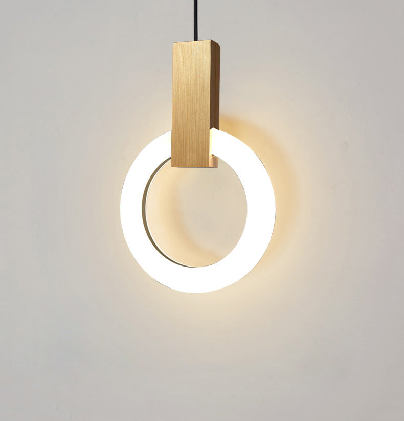 NordCirca: Lampada a sospensione LED minimalista con anello in acrilico – per spazi abitativi e ingressi moderni