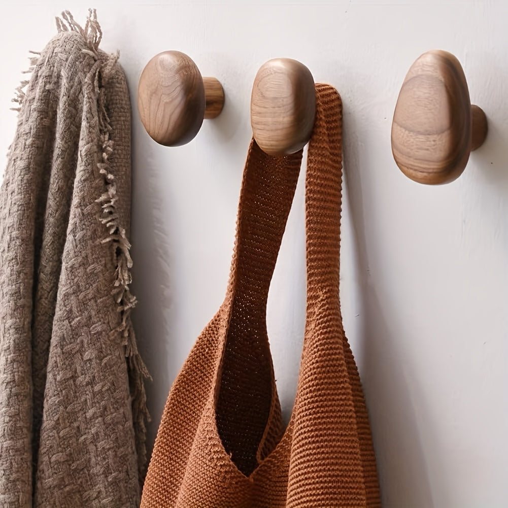OakPebble – Ganci da muro in legno naturale con design organico per un interno elegante