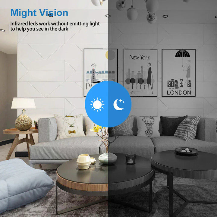 Mini Telecamera WiFi 1080P Visione Notturna Notifiche di Movimento Controllo Remoto Installazione App Semplice Sicurezza Domestica 2025