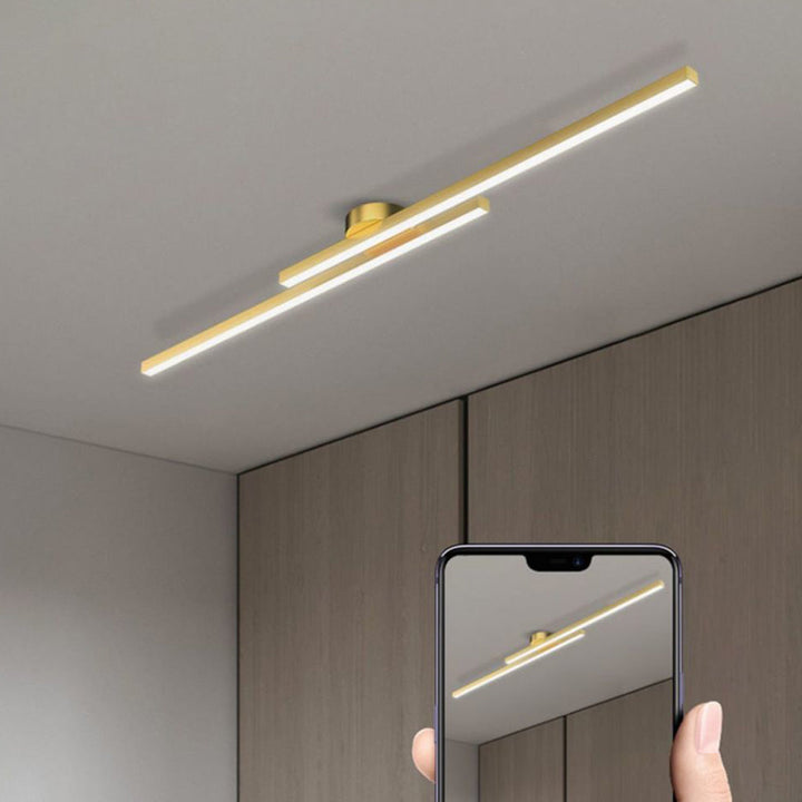 Lampada da Soffitto LED Moderna in Alluminio Semi Incassata