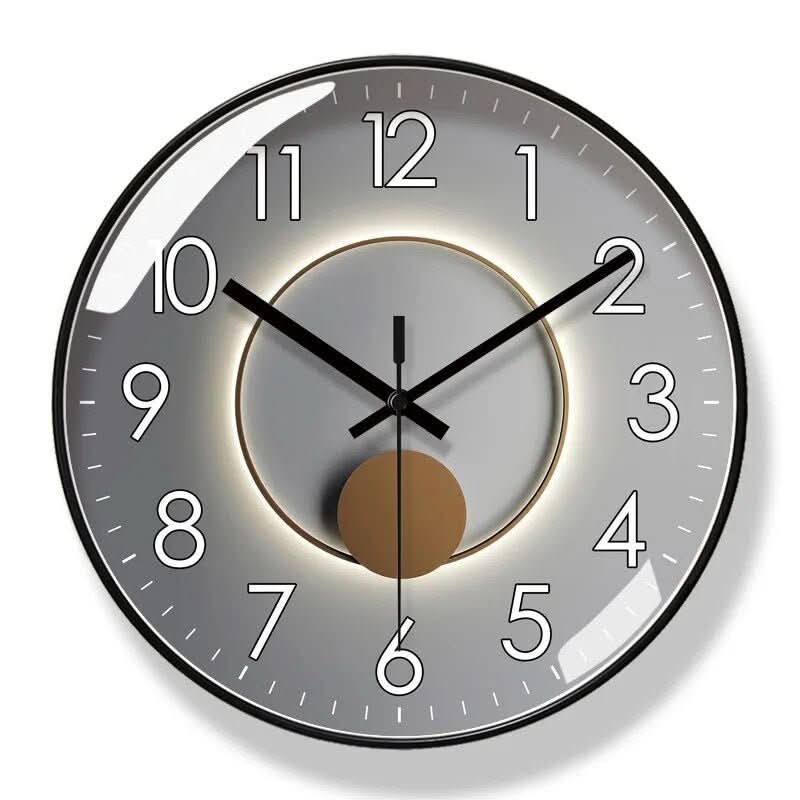SCANDICLOCK – Orologio da Parete Nero in Stile Nordic – Preciso e Stile per Ogni Casa