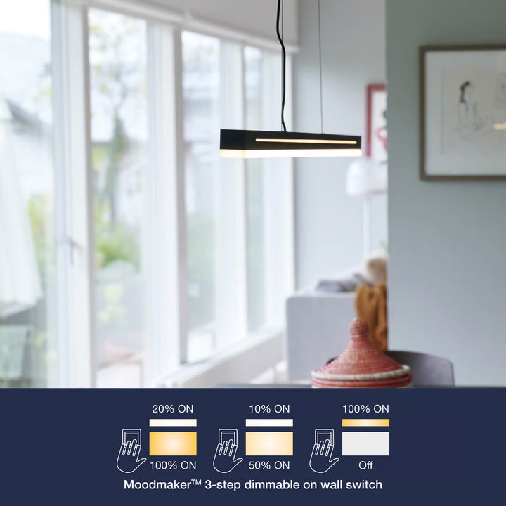 Lampada a sospensione Skylar LED, Nera
