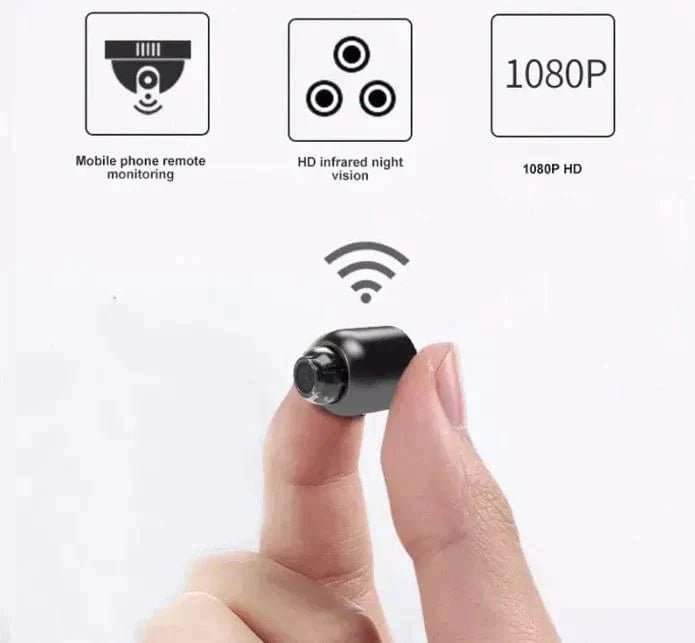 Piccola Telecamera Wireless con Visione Notturna per Sicurezza Domestica