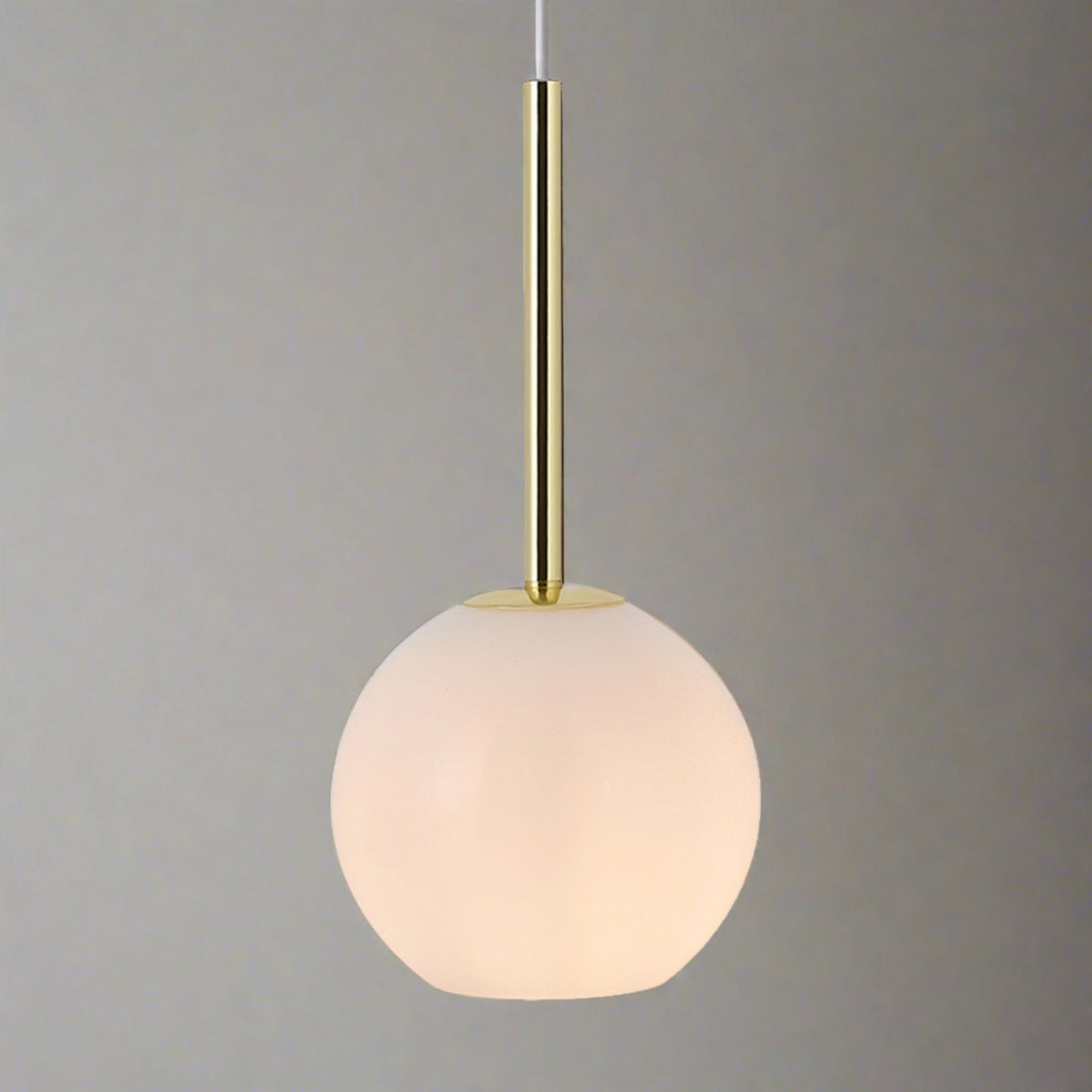 Lampada a sospensione Franca 13, Ottone/Opale