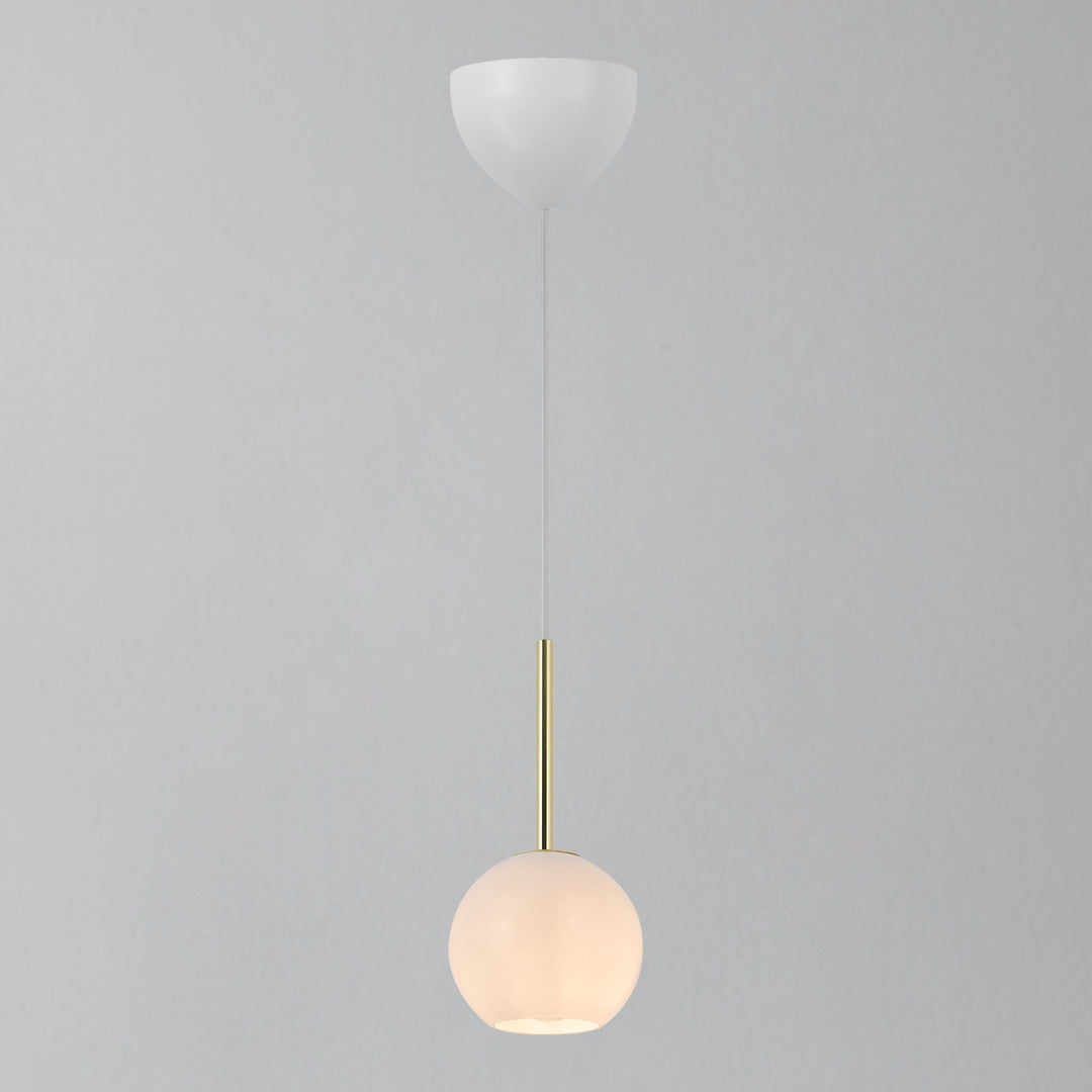 Lampada a sospensione Franca 13, Ottone/Opale