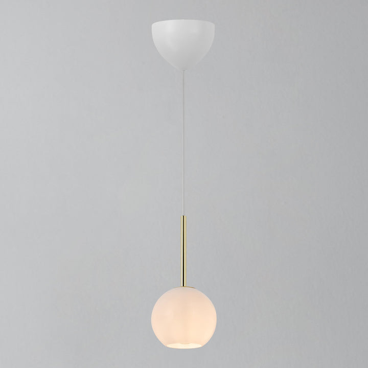 Lampada a sospensione Franca 13, Ottone/Opale