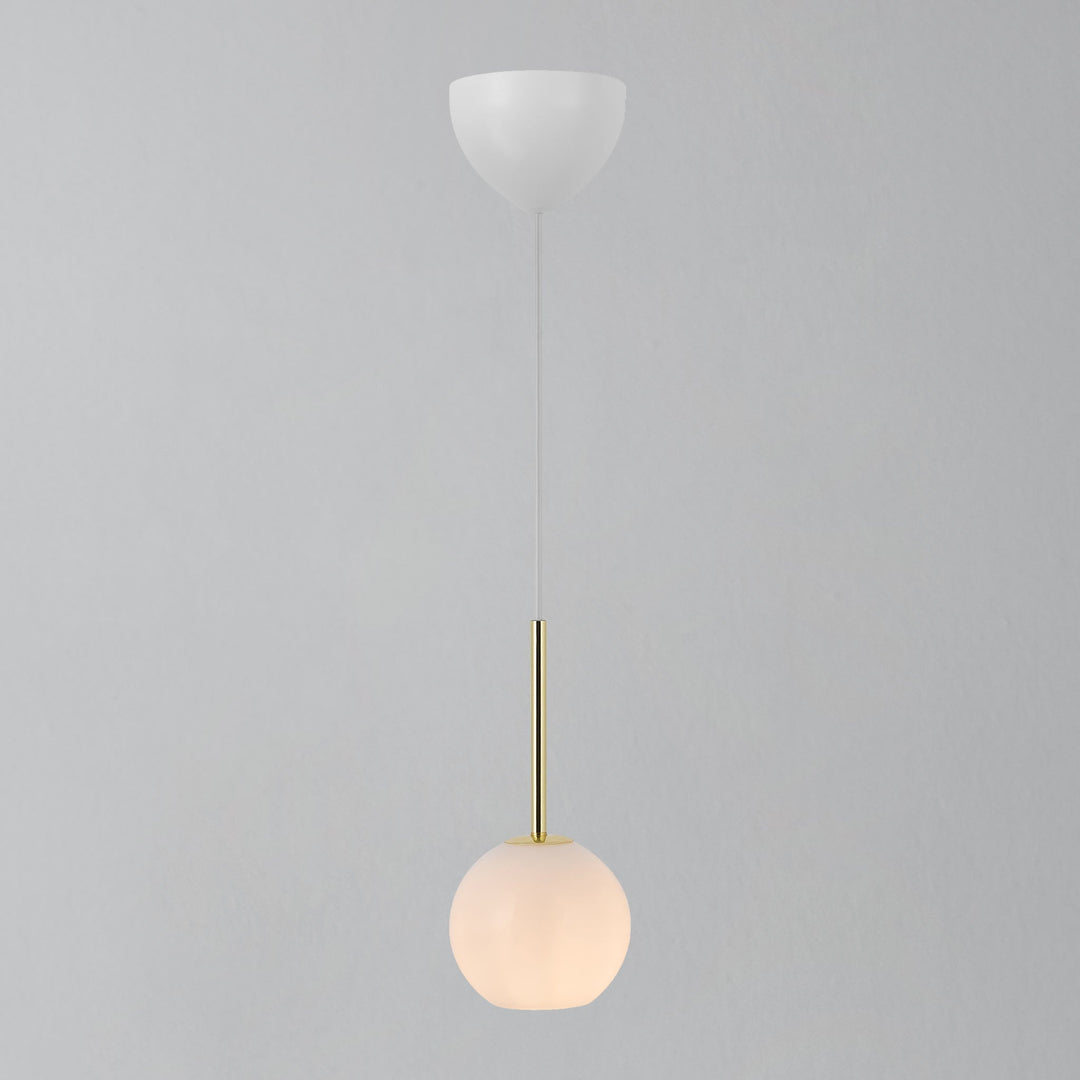 Lampada a sospensione Franca 13, Ottone/Opale