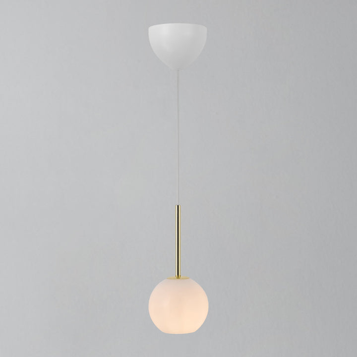 Lampada a sospensione Franca 13, Ottone/Opale