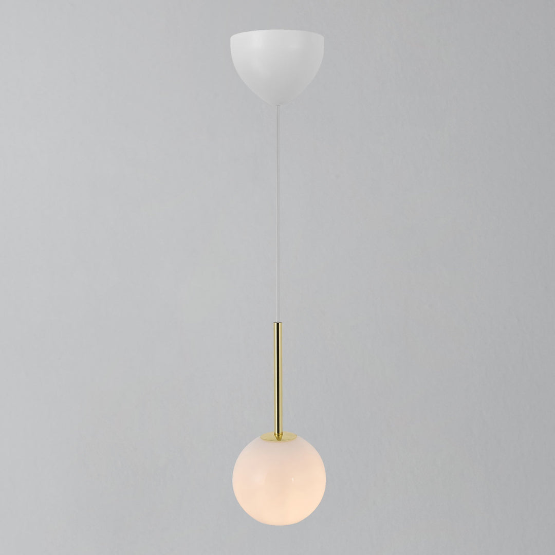 Lampada a sospensione Franca 13, Ottone/Opale