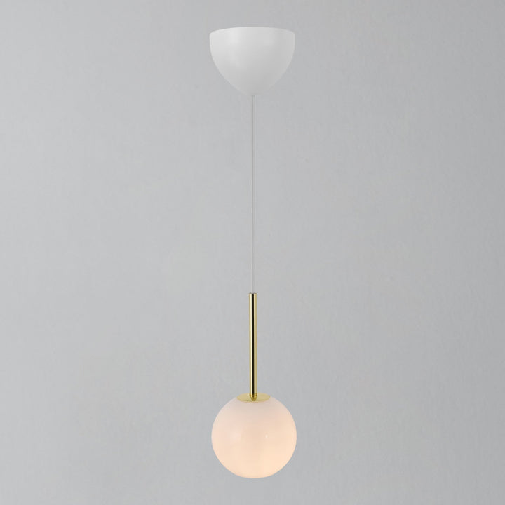 Lampada a sospensione Franca 13, Ottone/Opale
