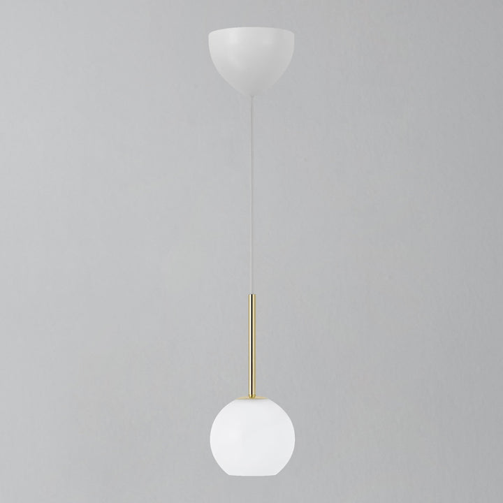Lampada a sospensione Franca 13, Ottone/Opale