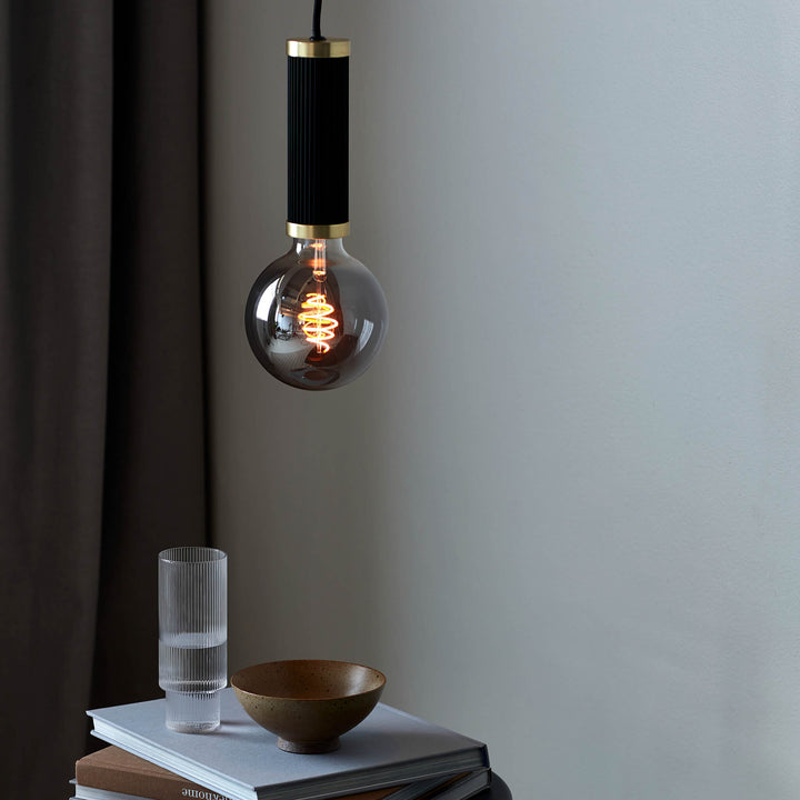 Lampada a Sospensione Mini Galloway, Nero/Ottone