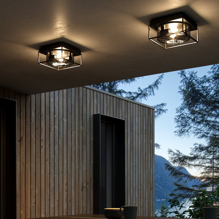 Lampada da Soffitto Griffin, Nero/Fumé